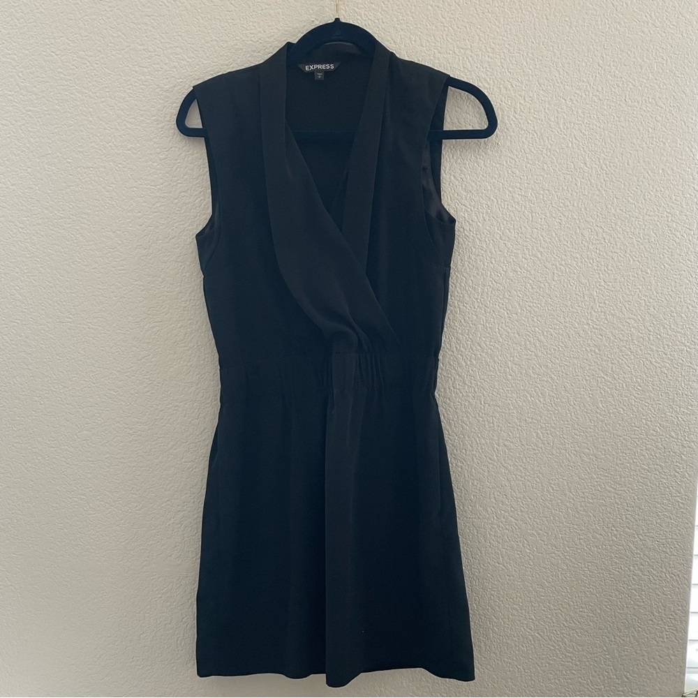 Express Black Sleeveless Mini Dress